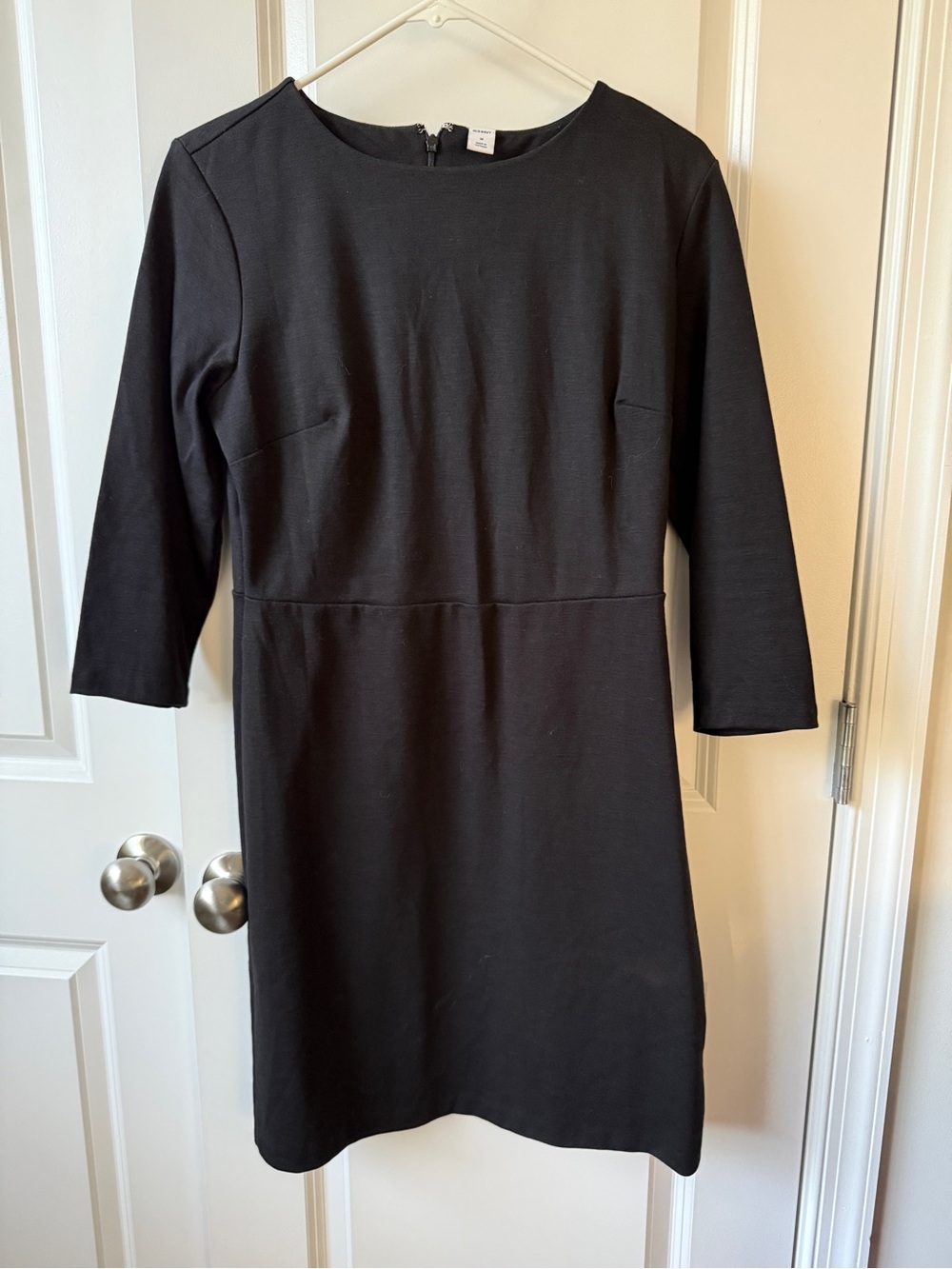 Old Navy Black Long Sleeve Sheath Dress